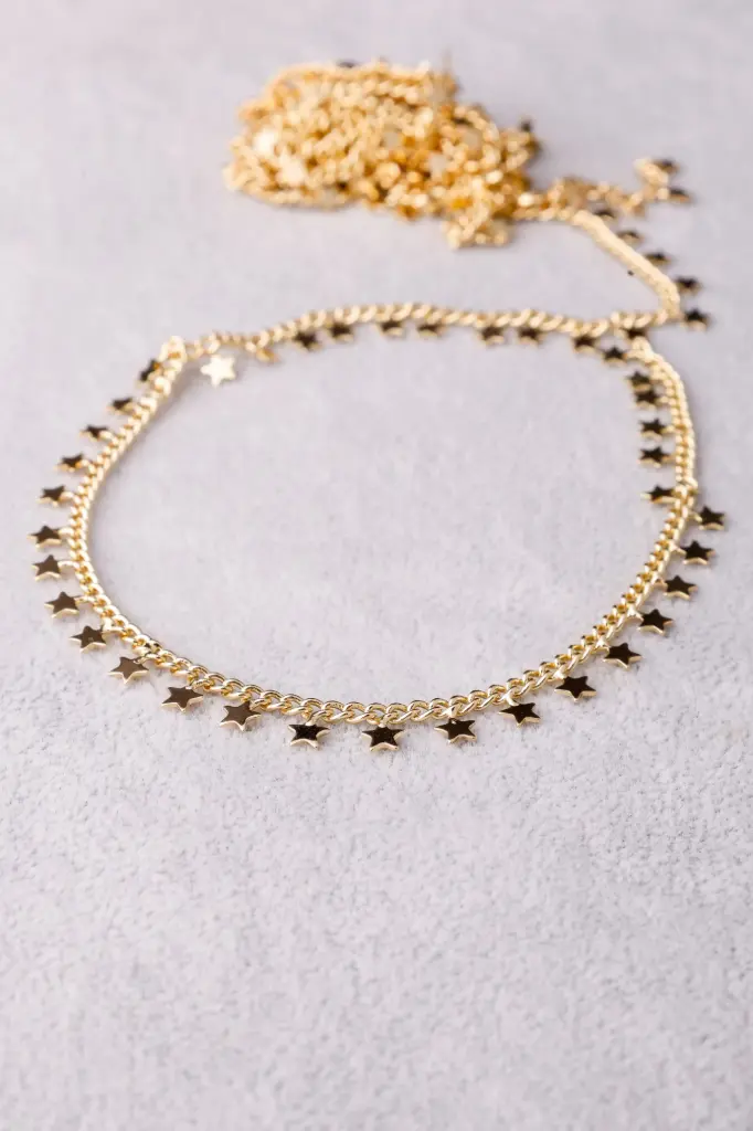 Small Stars chain -gold plated