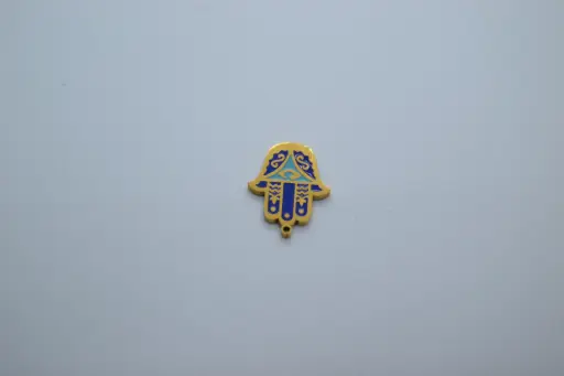 Blue hamsa hand -Stainless steel