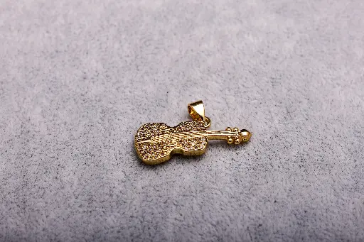 Guitar charm-Gold plated
