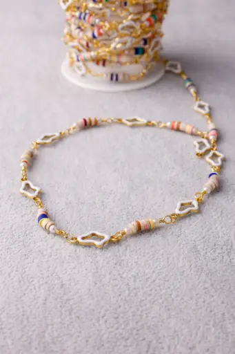 Gold coloured chain -stainless steel
