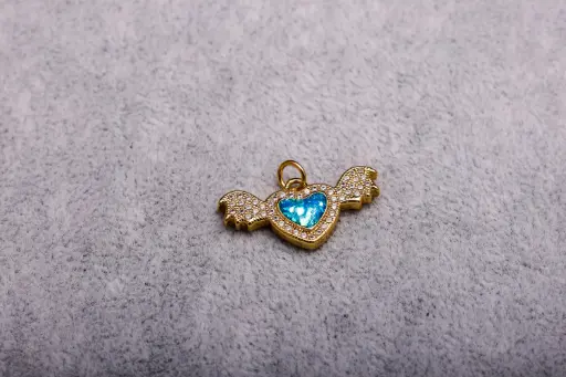 Winged heart-Gold plated